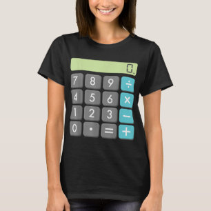 Calculator Halloween Costume Shirt Math Geek Cool 