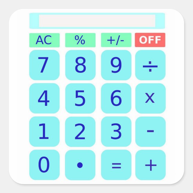 Calculator Sticker (Front)