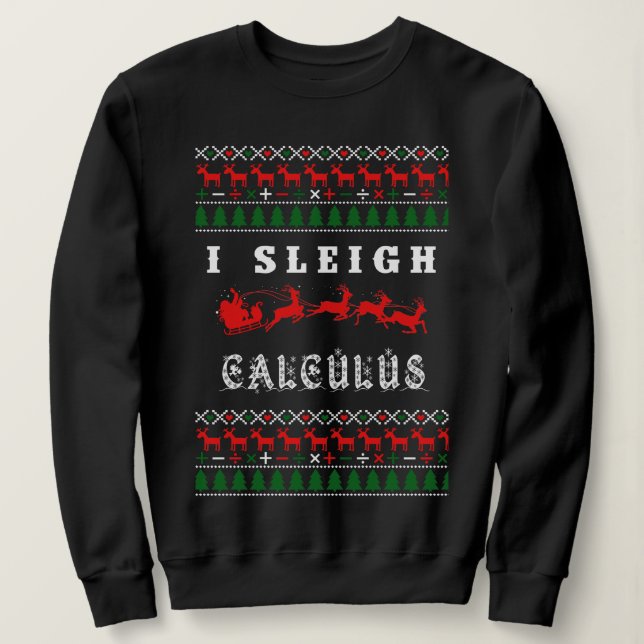 Calculus Math Teacher Christmas Sweater (Design Front)