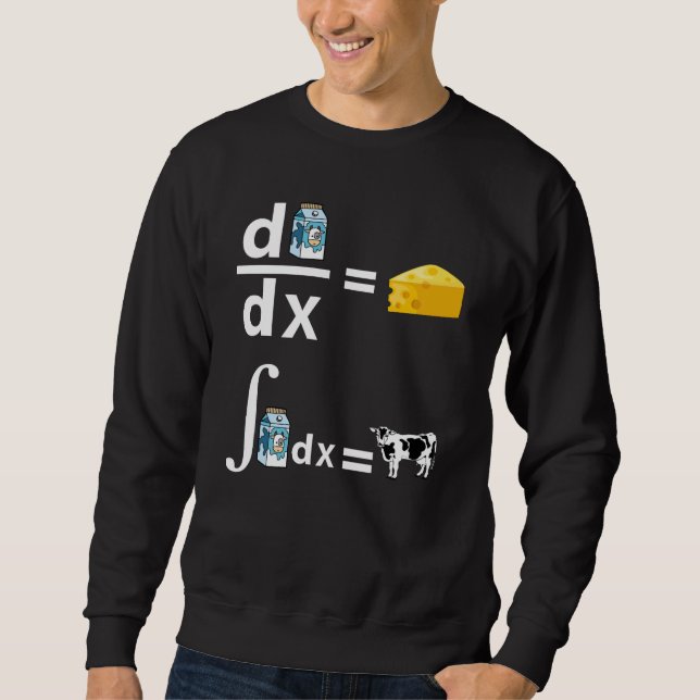 Calculus of Cheese | Funny Science Math Sweatshirt (Front)