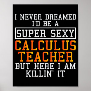 Calculus Teacher Funny Math Professor Poster