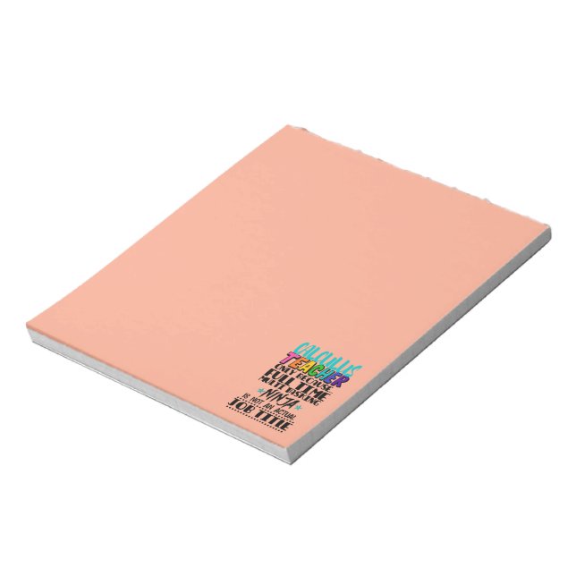 Calculus Teacher Only Because Full Time Multi Task Notepad (Rotated)