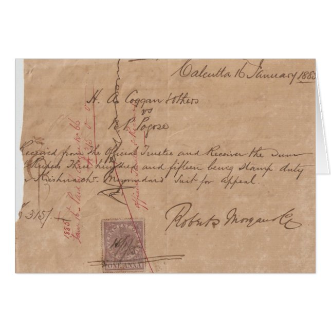 Calcutta 1885 (Front Horizontal)