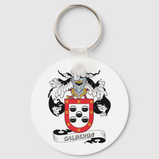 Calderon Family Crest Key Ring