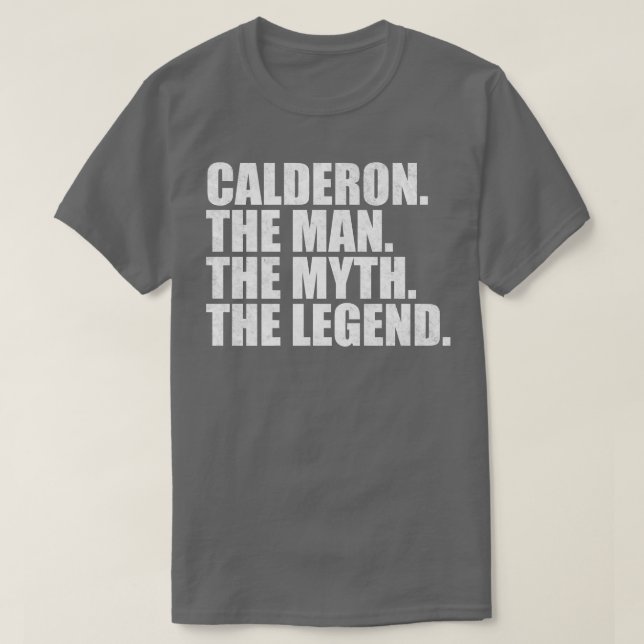 CalderonCalderon Family name Calderon last Name Ca T-Shirt (Design Front)