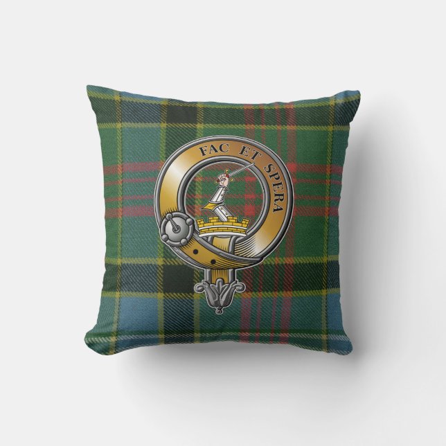 Caldwell Tartan & Badge Cushion (Front)