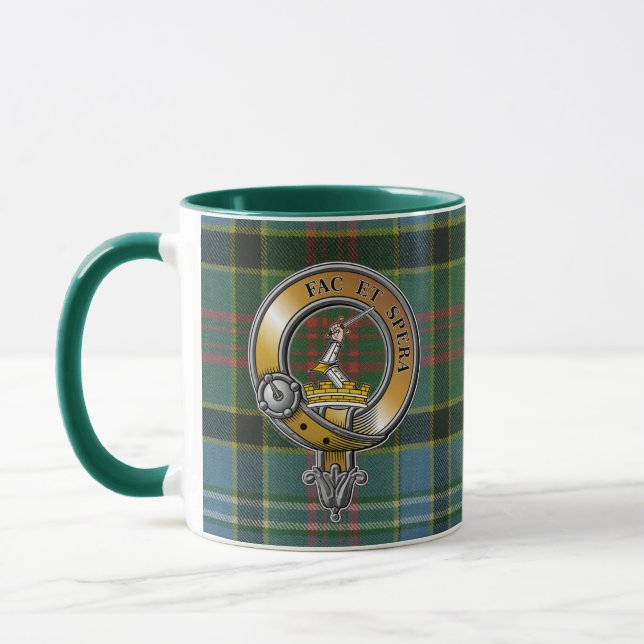 Caldwell Tartan & Badge Mug (Left)