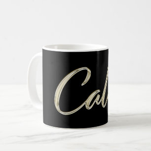 Caleb Name whitegold Tasse Teetasse Coffee Mug