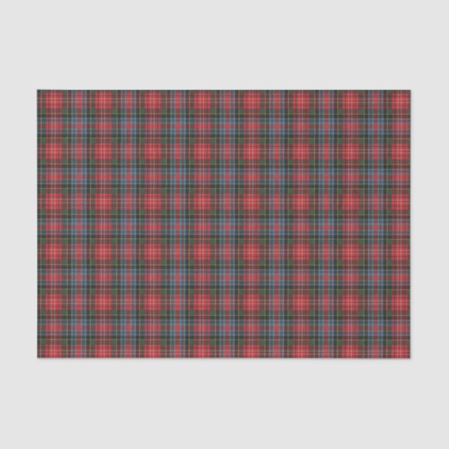 Caledonia Modern Scottish Tartan Tissue Paper (Front)
