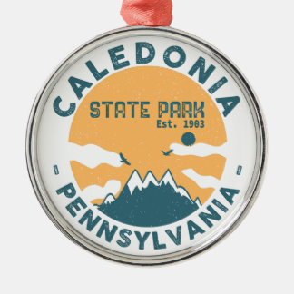 Caledonia State Park Pennsylvania Vintage Retro Metal Tree Decoration