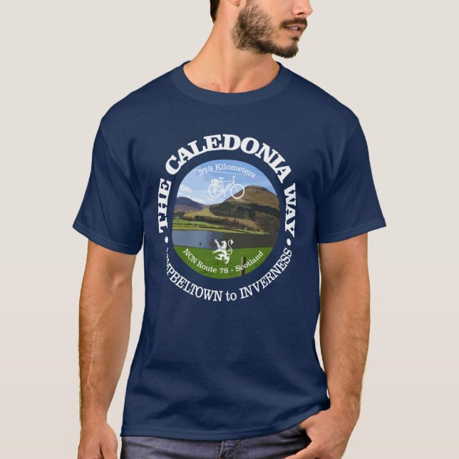 Caledonia Way (cycling c) T-Shirt (Front)
