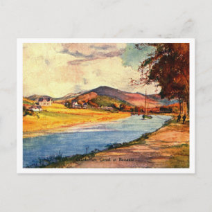 Caledonian Canal at Banvie 1900s Vintage Postcard