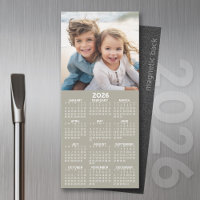 Calendar 1 Photo Collage - Can Edit Taupe