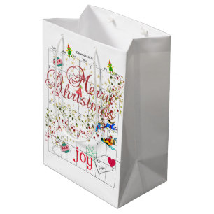 Calendar 2021 Merry Christmas Santa Gift Bags