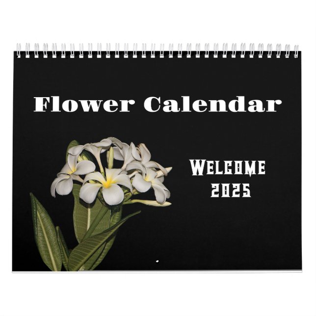 Calendar 2025 flower and night (Cover)
