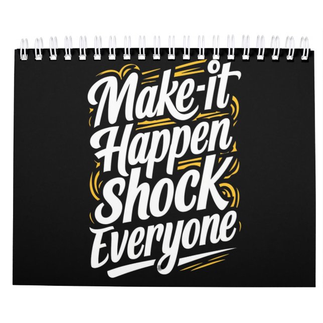 Calendar 2025 Fusion of Art, quote motivation (Back)