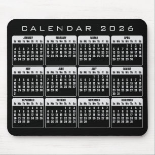 Calendar 2026 mouse pad