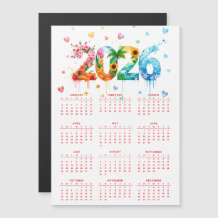 Calendar 2026 with four season