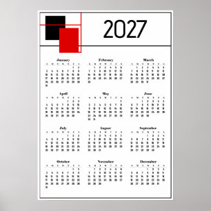 Calendar 2027 poster