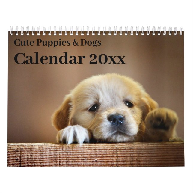 Calendar 20xx - Cute Puppies and Dogs (Cover)