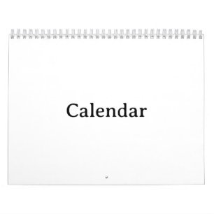Calendar   8.5" x 11" Two Page Medium White