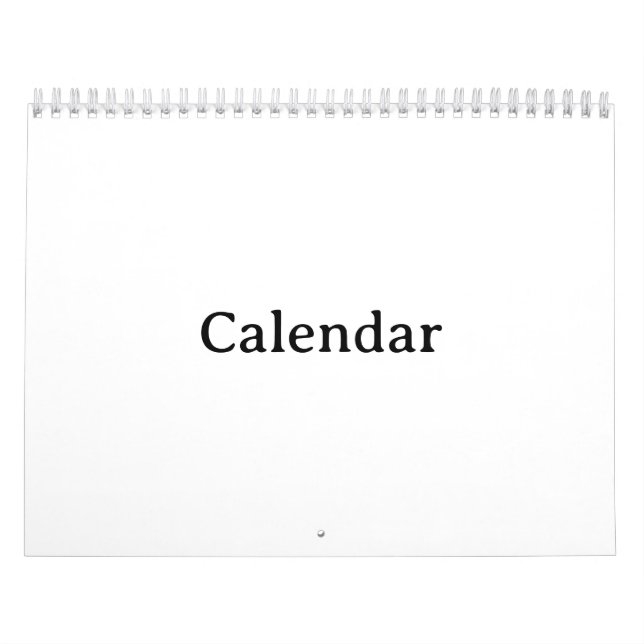 Calendar | 8.5" x 11" Two Page Medium White (Cover)