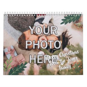 Calendar Christmas gift family kids personalized