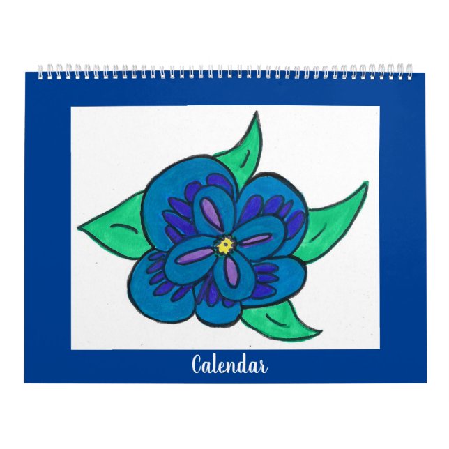 Calendar (Colourful Flowers) (Cover)