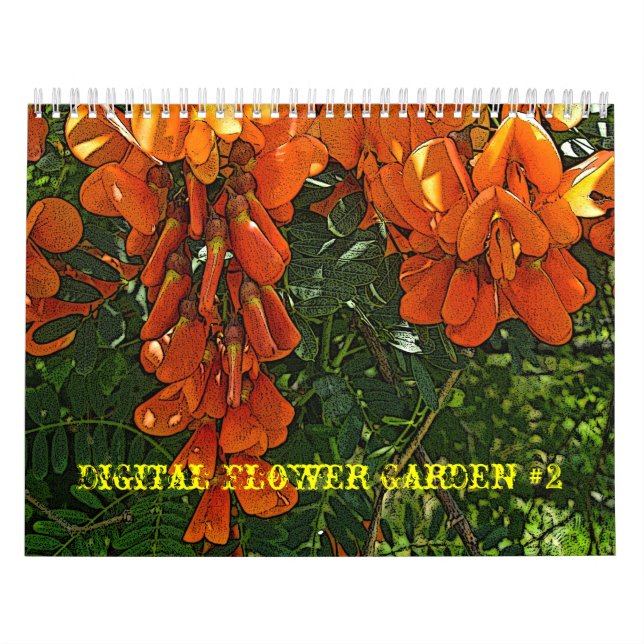 Calendar Digital Flower Garden #2 (Cover)