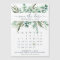 Calendar Eucalyptus Simple Save The Date Magnet