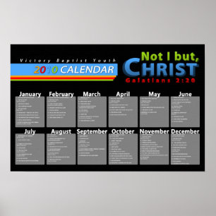 calendar events poster