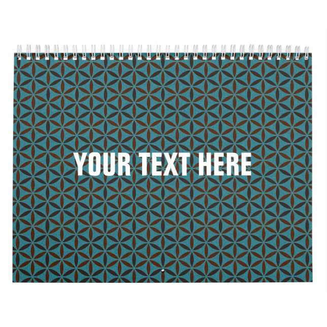Calendar Flower of Life - stamp pattern - BG 2 (Cover)
