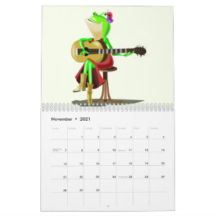Calendar for Kids with Fun Illustrations