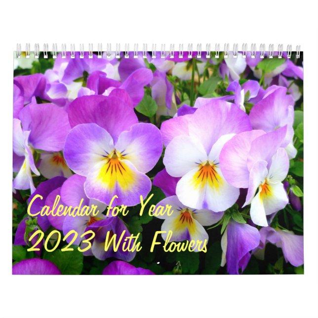 Calendar for Year 2014 - Flowers (Cover)