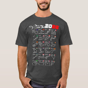 Calendar Formula race cars 2026 circuits v2 T-Shirt