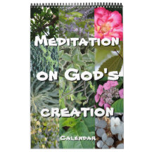 Calendar God meditation photos elegant garden