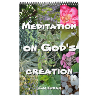 Calendar God meditation photos elegant garden