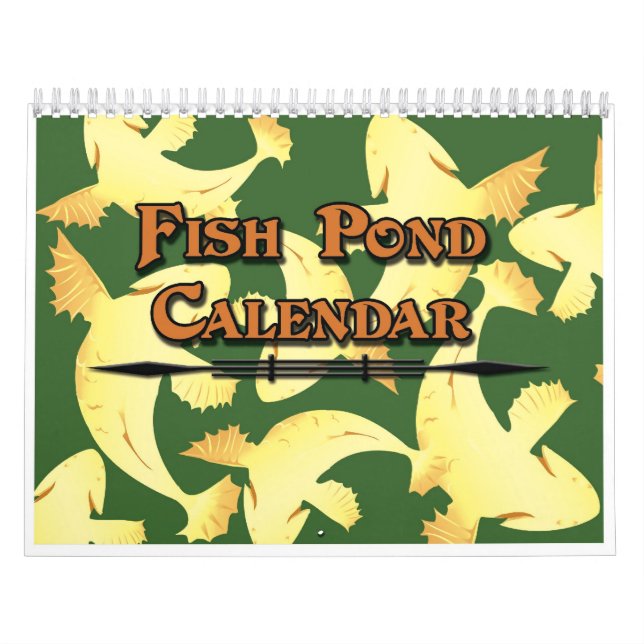  Calendar Koi Fish Pond - Colourful (Cover)