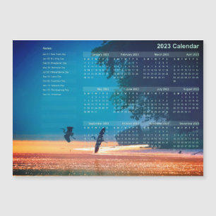 Calendar Magnet - Great Blue Herons Take Flight