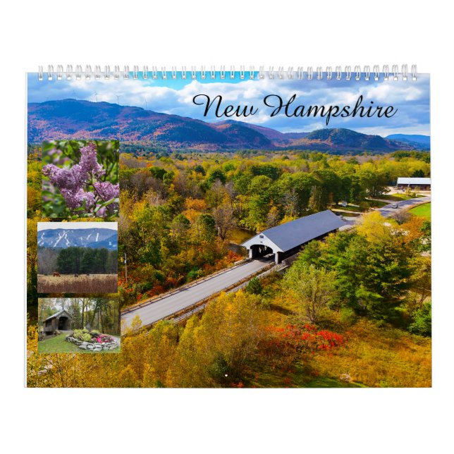 Calendar New Hampshire mountains and lake region (Cover)