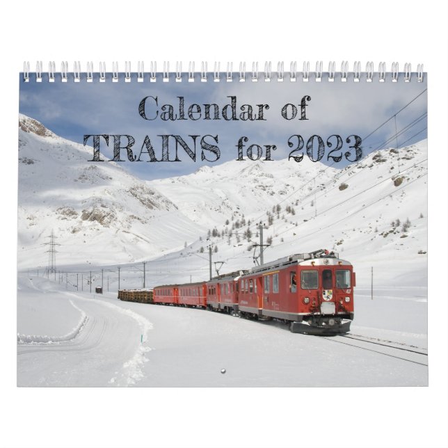 Calendar of Trains for 2023 Steam and Diesel (Cover)