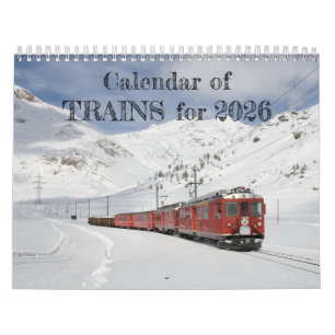 Calendar of Trains for 2025 Steam and Diesel