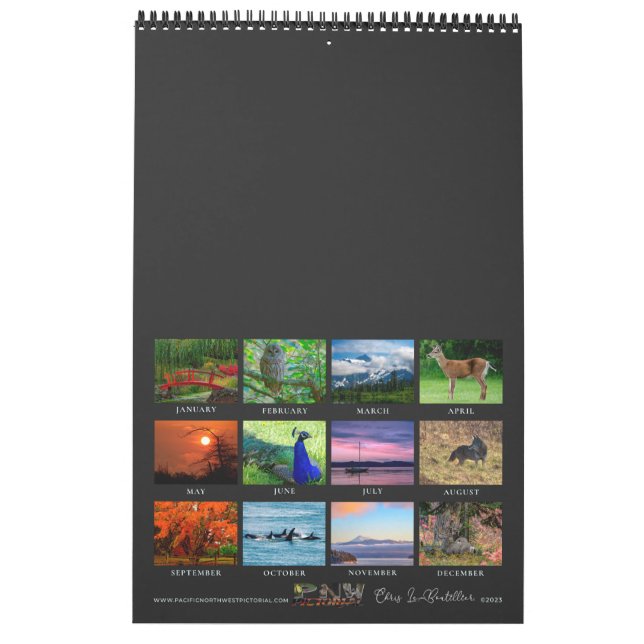Calendar Pacific Northwest Chris LeBoutillier (Back)