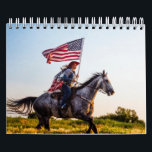 Calendar patriotic American flag<br><div class="desc">This design was inspired by the men and women in a military that keep us all safe. We thank you and we pray for you.</div>