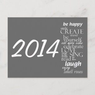 Calendar postcard 2014 - inspirational words
