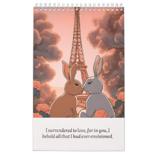 Calendar romantic rabbit