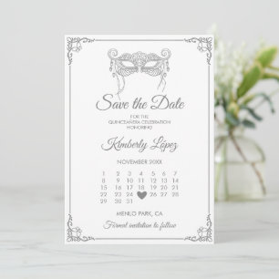 Calendar Save the Date Invitation