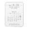 Calendar Save the Date Magnet