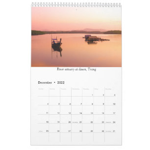 Calendar Thailand Sunset and sunrise photos