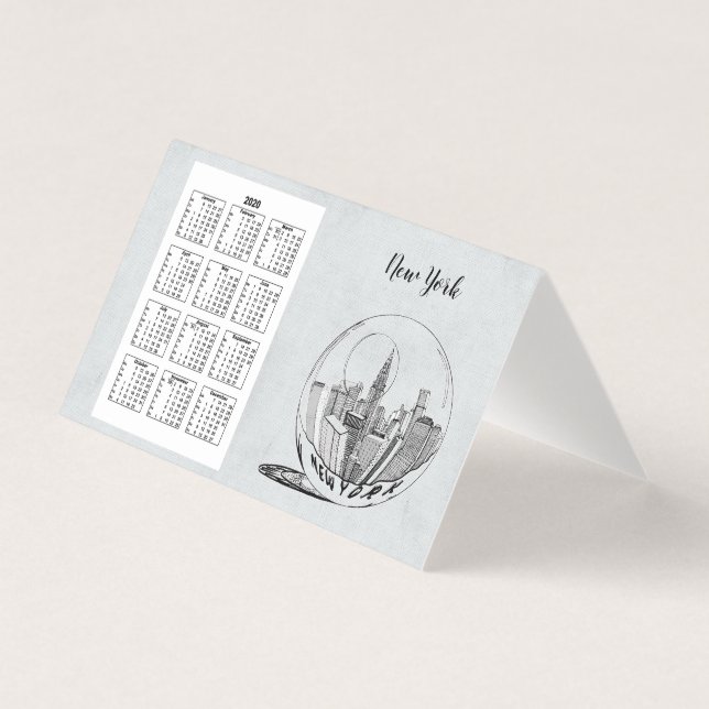 Calendar Travel City Full Year 2020 (Front)